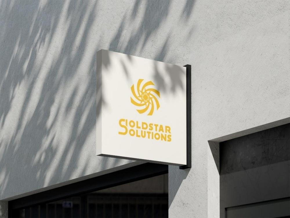GOLDSTAR SOLUTIONS 로고 간판